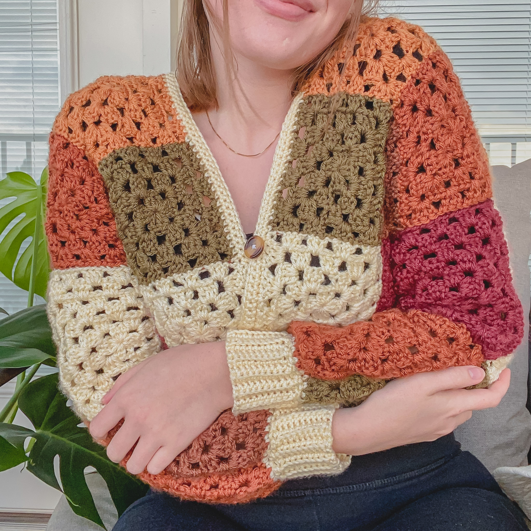 Crochet Cozy Granny Square Cardigan Free Pattern Video Tutorial