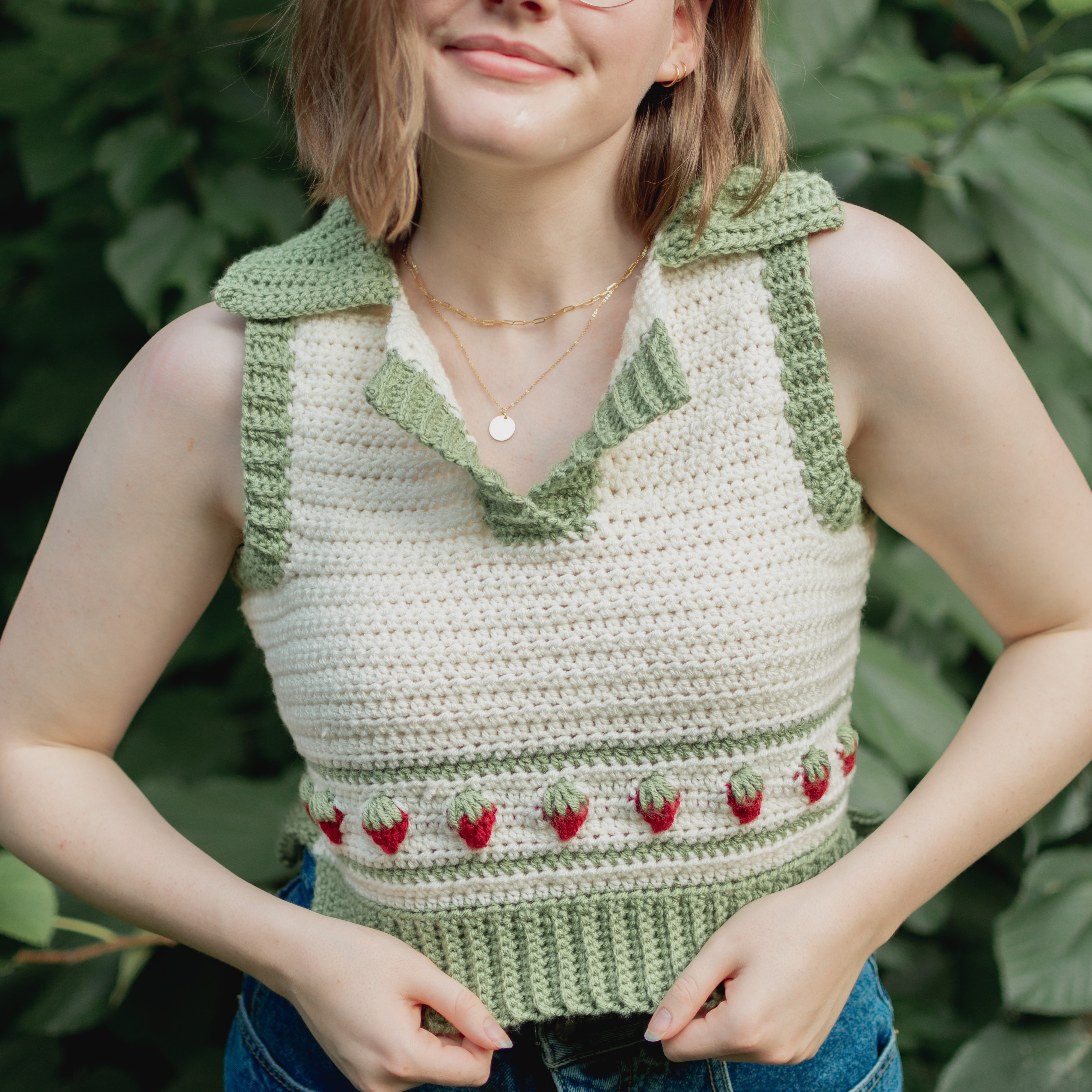 Everyday Crochet Sweater Vest Top – Free Pattern + Video Tutorial