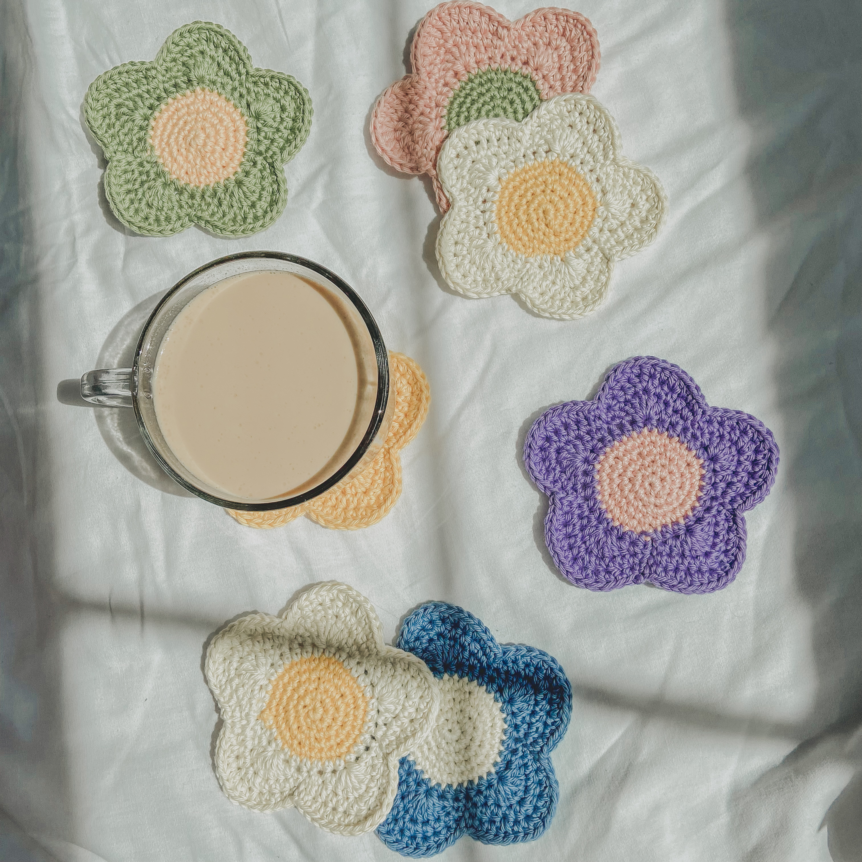 Simple Bloom: Car Coaster Floral Collection