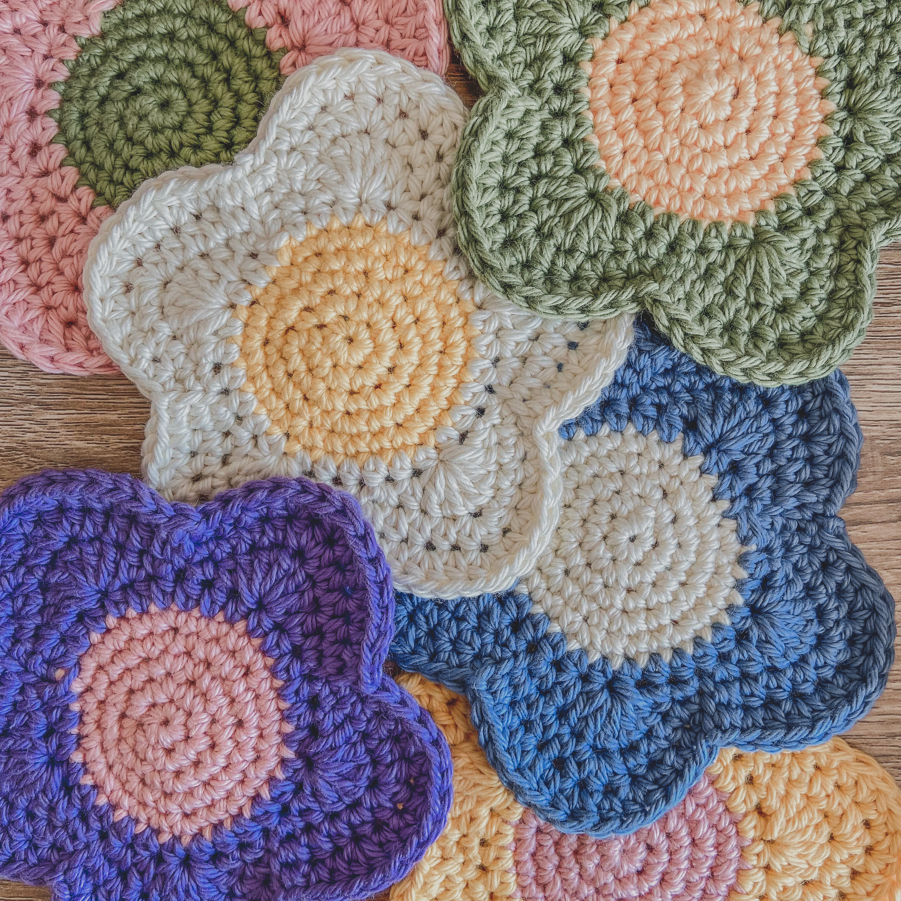 Easy Crochet Coasters from Daisy Cottage Designs