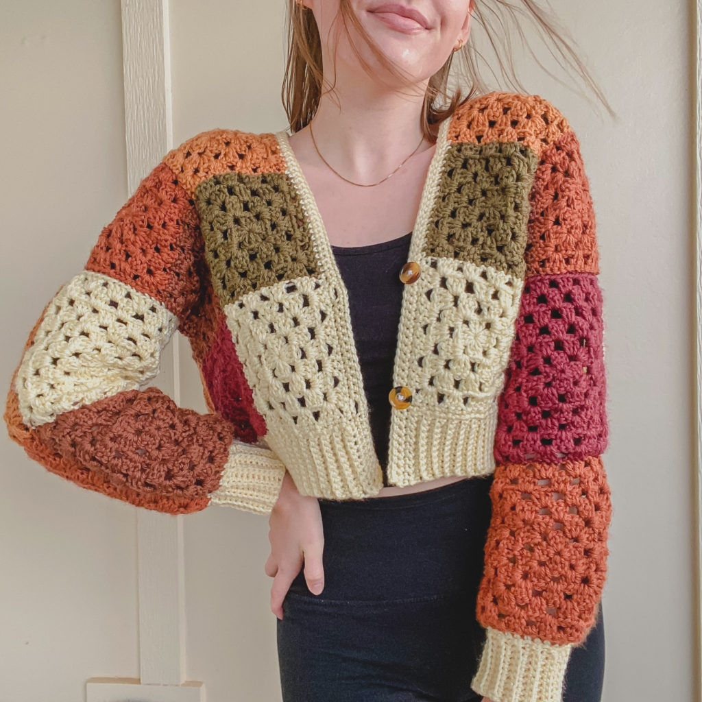 Crochet Cozy Granny Square Cardigan Free Pattern Video Tutorial Hayhay Crochet