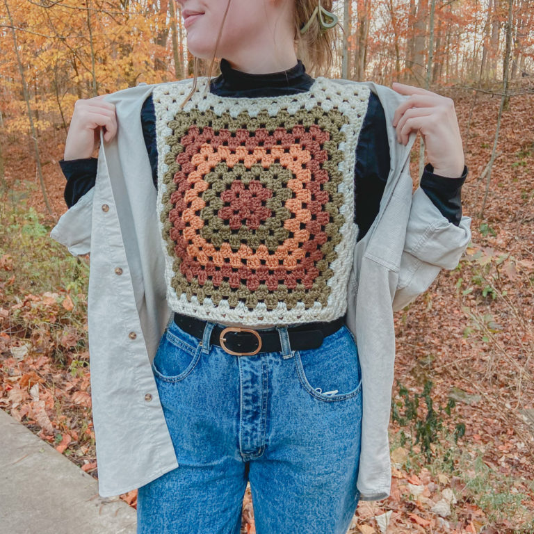 Crochet Checkerboard Sweater Vest - FREE Pattern + Video Tutorial - Hayhay  Crochet