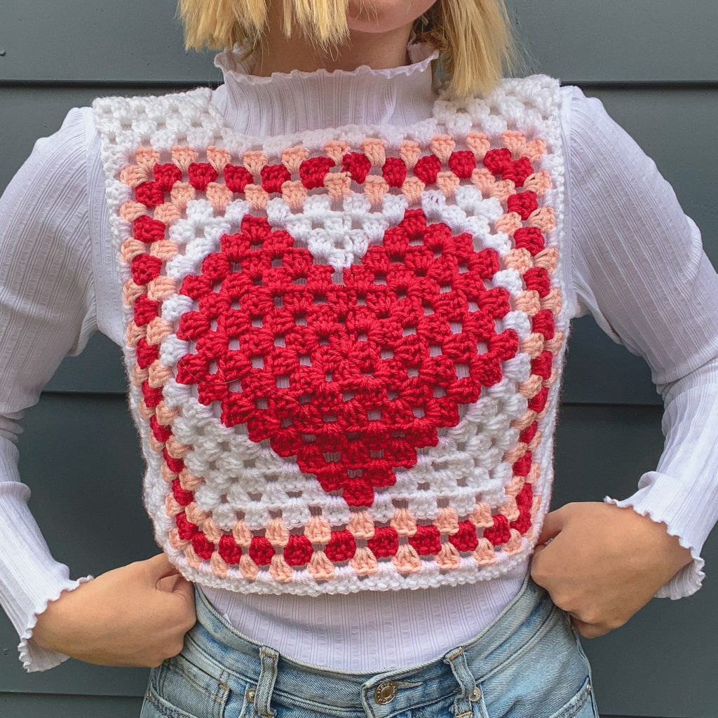 Red Heart Granny Square Crochet Dress Pattern Free Download