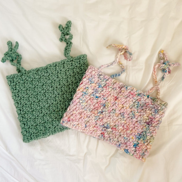 Beginner-Friendly Crochet Tie Tank Top - FREE Pattern + Video Tutorial ...