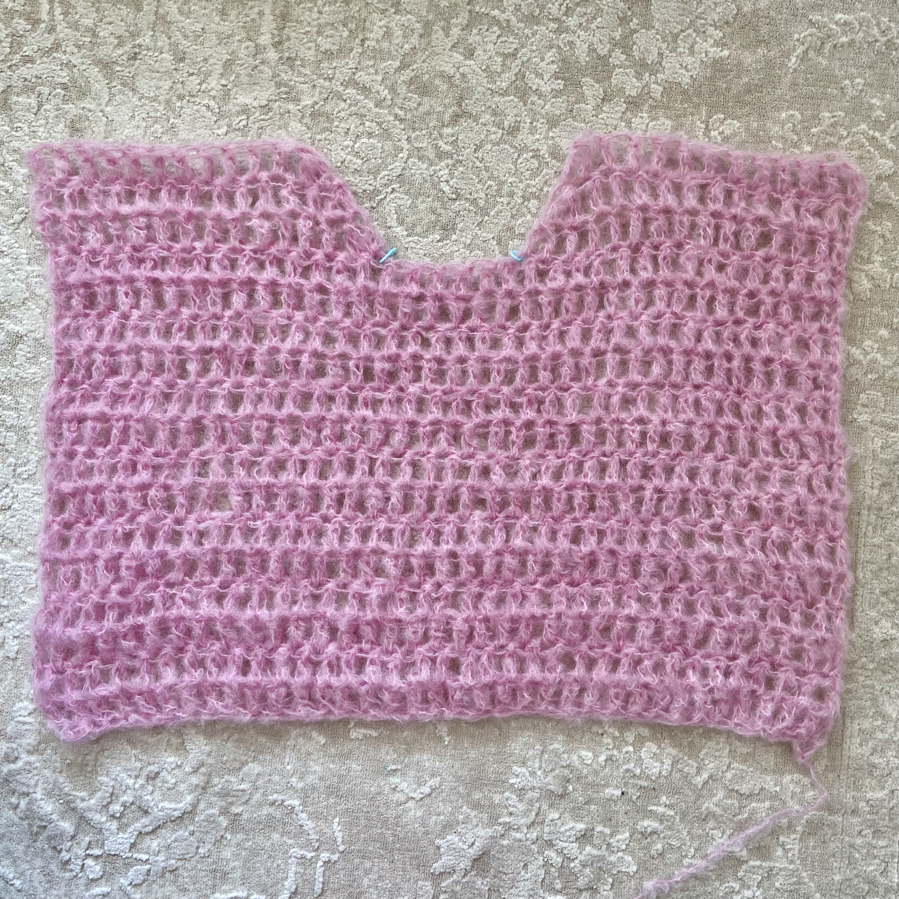 Crochet Square Yoke to Your Desired Size 