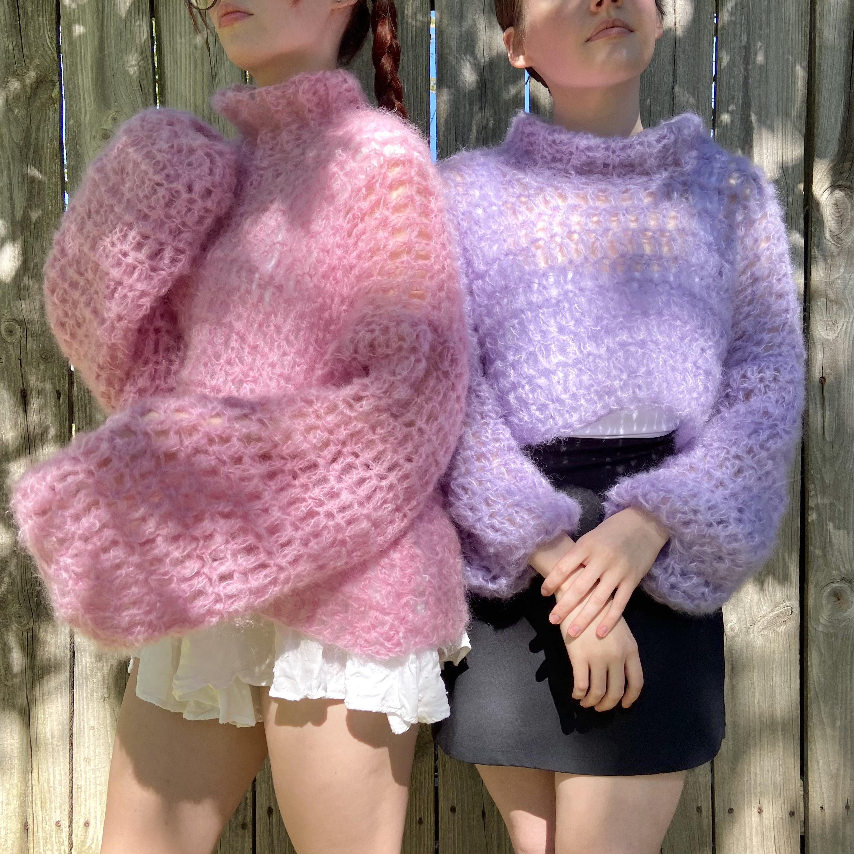 EASY Fluffy Mohair Sweater, ANY SIZE