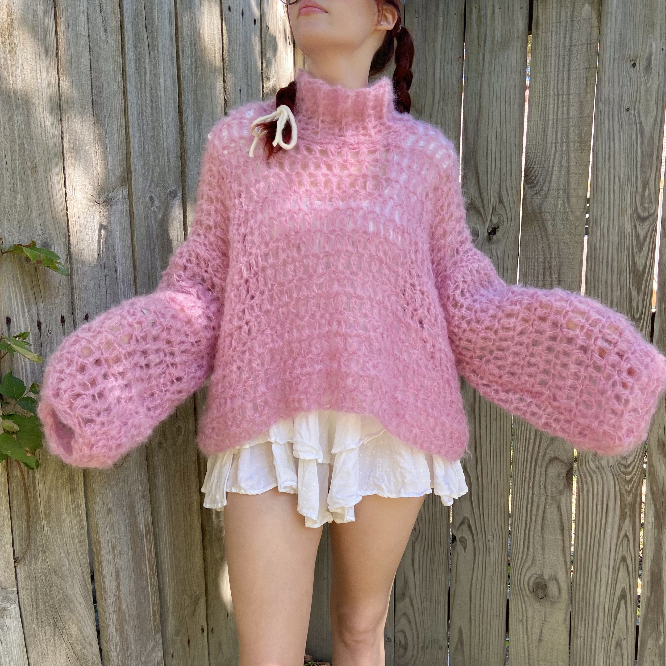 EASY Fluffy Mohair Sweater | ANY SIZE | Free Crochet Pattern +